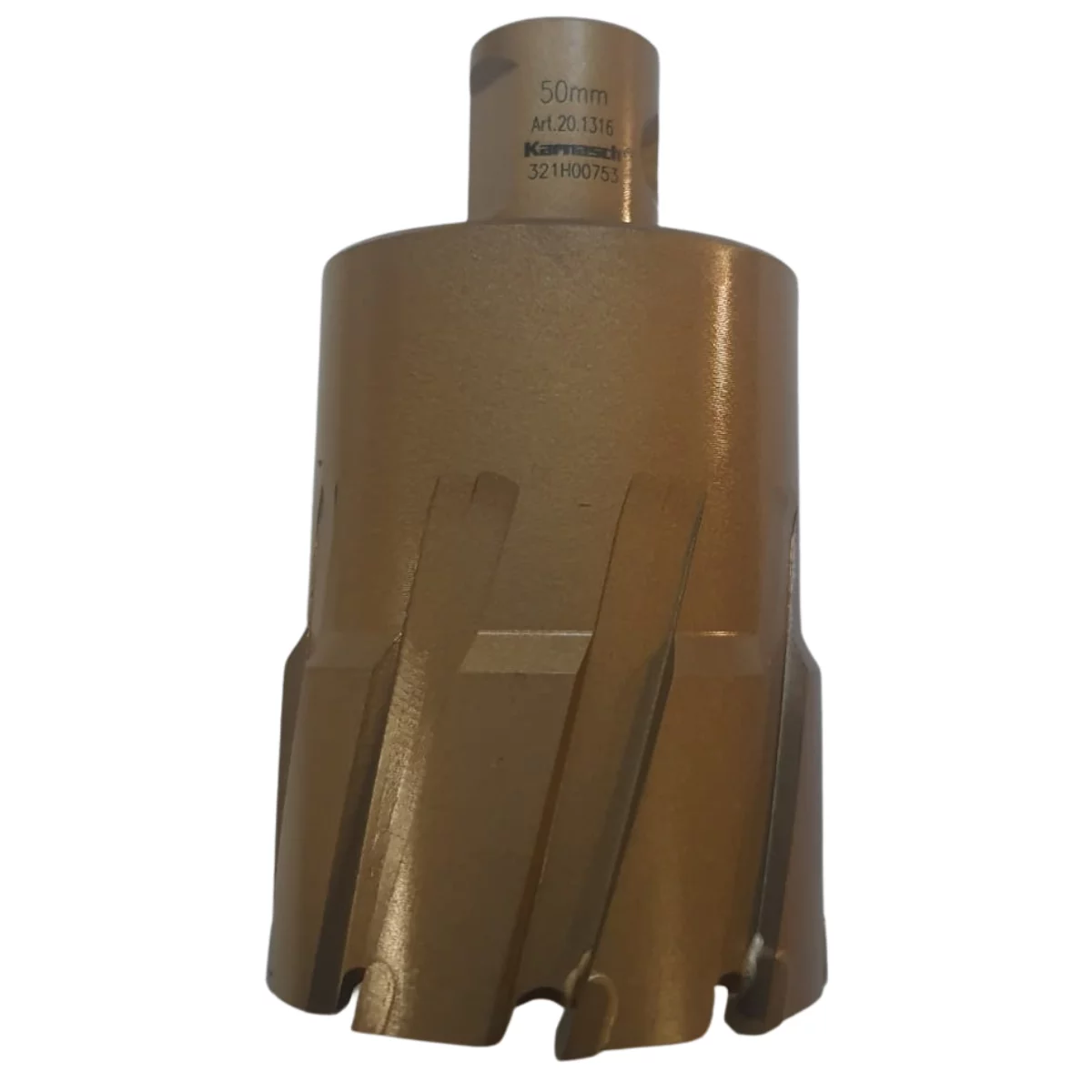 Broca Anular Hss Gold Line Ø50x55mm haste de Ø19mm Karnasch